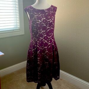 Vince Camino size 10 burgundy lace dress